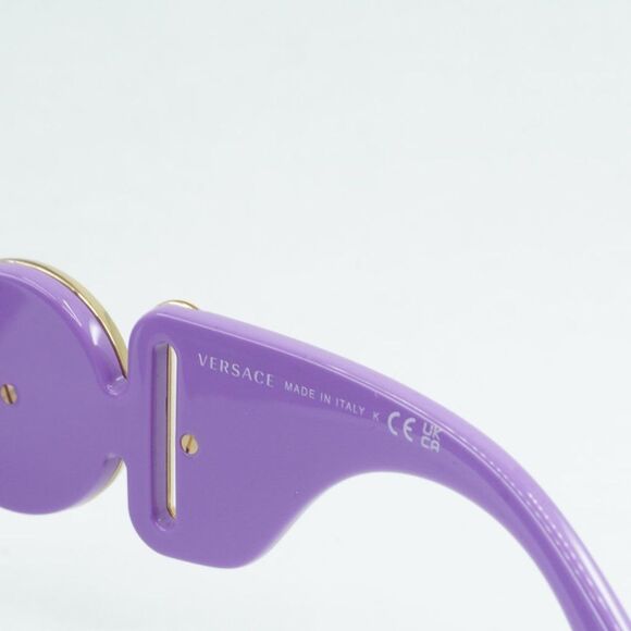 💯 NEW VERSACE  VE4424U 536687 LILAC DARK GREY SUNGLASSES - Picture 5 of 11